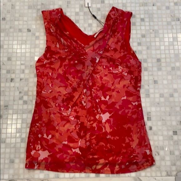 T Tahari Red Sleeveless NWT Top - Picture 2 of 5